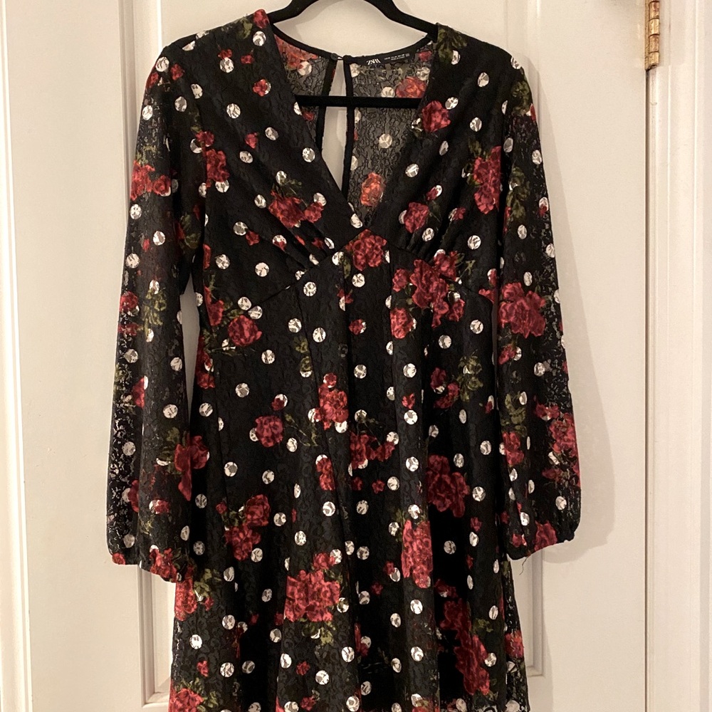 Adorable lace Zara mini party dress